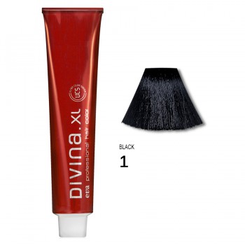 Краска для волос 1 Divina. XL 120ml Черный