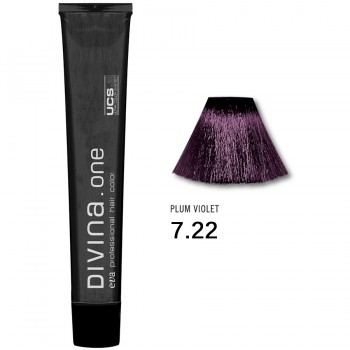 Фарба для волосся 7.22 Divina.Оne plum violet (русий інтенсивно фіолетовий)