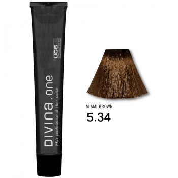Фарба для волосся 5.34 Divina.Оne miami brown (шатен світлий золотисто-мідний)