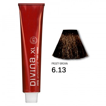 Краска для волос 6.13 Divina. XL 120ml Темно-русый пепельно-золотыстый