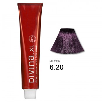 Фарба для волосся 6.20 Divina.XL mulberry (темно-русий фіолетовий)