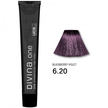 Фарба для волосся 6.20 Divina.Оne blackberry violet (темно-русий фіолетовий)