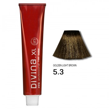 Фарба для волосся 5.3 Divina.XL golden light brown (світлий шатен золотистий)