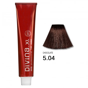 Фарба для волосся 5.04 Divina.XL сhocolate (світлий шатен натуральний мідний)