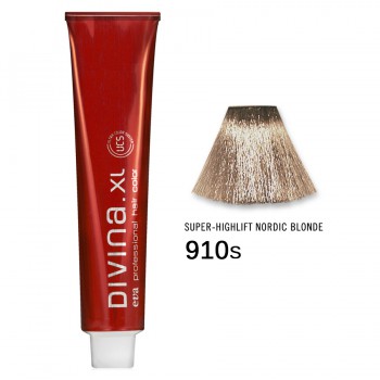 Краска для волос 910S Divina. XL 120ml Суперосветлитель пепельный