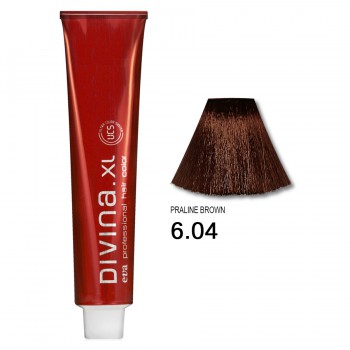 Фарба для волосся 6.04 Divina.XL praline brown (темно-русий натуральний мідний)