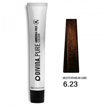 Фарба для волосся 6.23 Divina.Pure mediterranean sand (темно-русий фіолетово-золотистий)