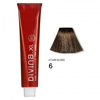 Краска для волос 6AT Divina. XL 120ml Темно-русый для седины