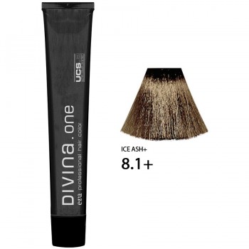 Фарба для волосся 8.1+ Divina.Оne ice ash+ (інтенсивно попелястий)