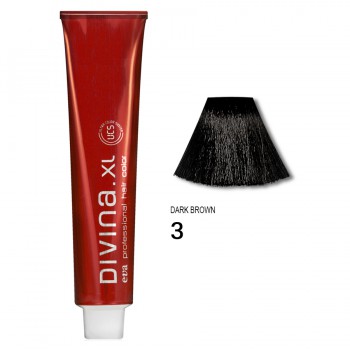 Краска для волос 3 Divina. XL 120ml Темный шатен