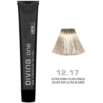 Фарба для волосся 12.17 Divina.Оne silver ash ultra blonde (ультра блонд сріблястий)