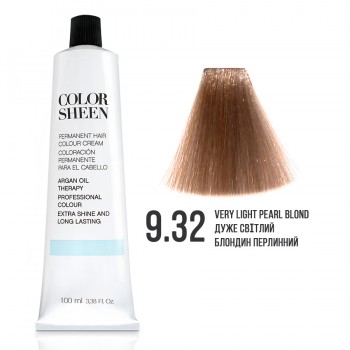 Фарба для волосся 9.32 Color Sheen дуже світлий блондин перлинний 100мл