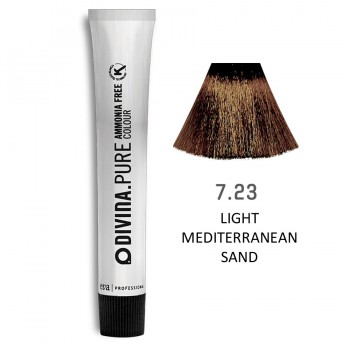 Фарба для волосся 7.23 Divina.Pure light mediterranean sand (русий фіолетово-золотистий)