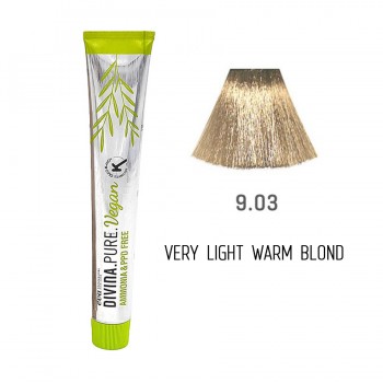 Фарба для волосся 9.03 Divina.Pure very light warm blond (дуже світлий золотистий блондин)