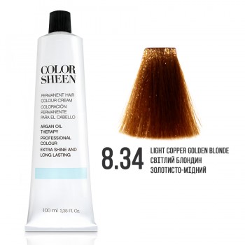 Фарба для волосся 8.34 Color Sheen світлий блондин золотисто-мідний 100мл