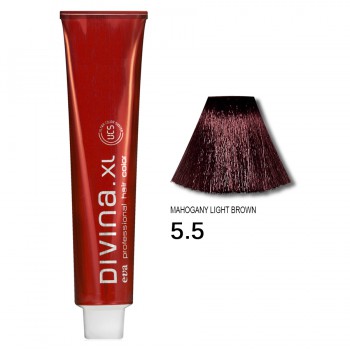 Краска для волос 5.5 Divina. XL 120ml Светлый шатен красный