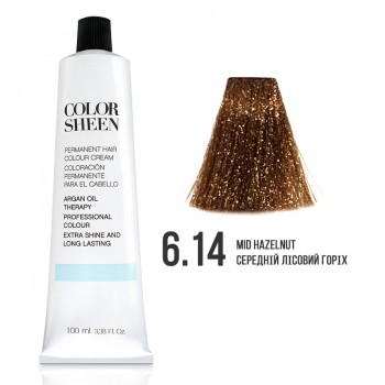 Фарба для волосся 6.14 Color Sheen середній лісовий горіх 100мл