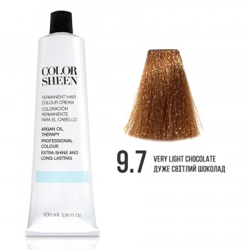 Фарба для волосся 9.7 Color Sheen дуже світлий шоколад 100мл