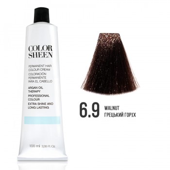 Фарба для волосся 6.9 Color Sheen грецький горіх 100мл