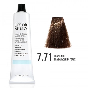 Фарба для волосся 7.71 Color Sheen бразильський горіх 100мл