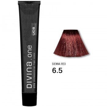 Краска для волос 6.5 Divina. one 60ml Темно-русый красный