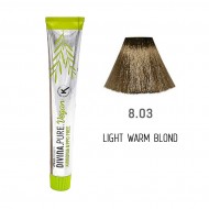 Фарба для волосся 8.03 Divina.Pure light warm blond (світло-русий золотистий)