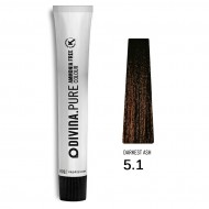 Фарба для волосся 5.1 Divina.Pure darkest ash (світлий шатен попелястий)