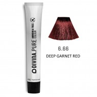 Фарба для волосся 6.66 Divina.Pure deep garned red (темно-русий глибокий червоний)